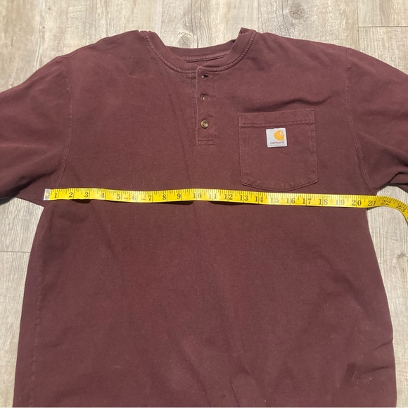 Carhartt Mens Workwear Pocket Henley Shirt - Picture 8 of 9